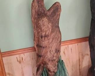 wood carved Crane or Pelican