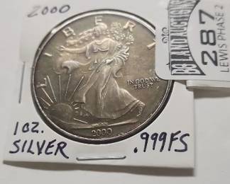 Collector silver millennium dollar