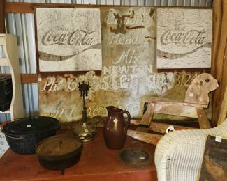 approx 6 ft CocaCola Sign, Breland Ready Mix, Quitman