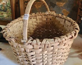 vintage split oak basket