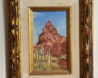 Troika an oil on board 4”x 3”