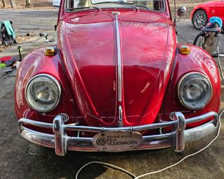 1964 VW BEETLE with sunroof and shows 10,600 miles
