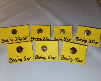 Boeing 5 thru 35 year pins