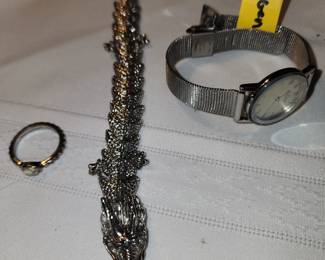 Dragon bracelet,  Skagen watch a cute little ring