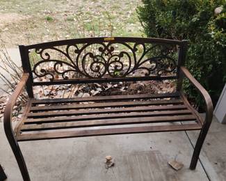 Metal bench
