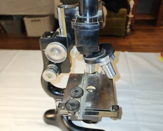 1915 Bausch and Lomb microscope,  with the original wooden box