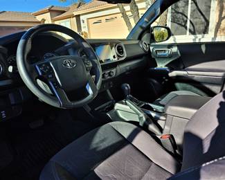 2016 Toyota Tacoma Truck for sale. 4-wheel drive, new tires, bed cover, 45,000 miles, one elderly owner, no accidents, no scratches, no dents, always detailed, only one person, the owner ever rode in the vehicle, We are taking bids starting Friday at 8m until Sunday noon. 