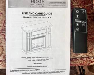 Care guide for fireplace 