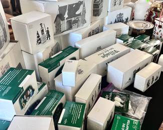 Department 56 and Dicken's Village Series Christmas collectibles 