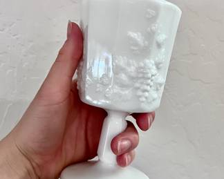 Milk glass cup