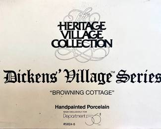 Dicken's Village Series collectible Christmas decor