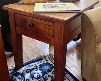 Small wood side table