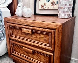 Cute 2-tier wood side table set (1 of 2)