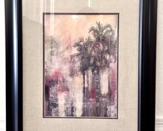 Palm tree art decor