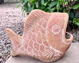 Fish planter outdoor decor