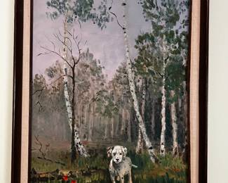 Original acrylic painting of dog 