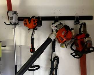 Stihl chainsaw, Stihl gas blower, Stihl trimmer, Stihl pruner 