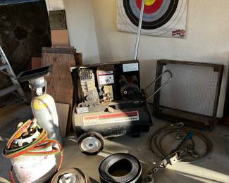 Compressor, tanks, farm tools 