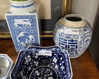 Blue and White Pottery