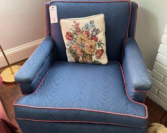 Blue Club Chair