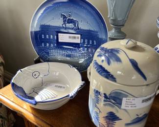Blue and White