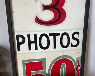 Tin Photos Sign