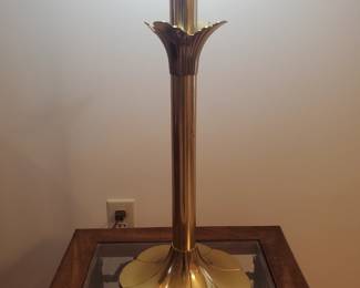 Floral stem style lamp base