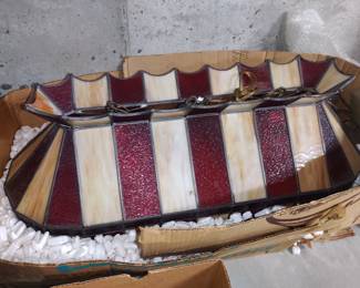 Stained glass light fixture