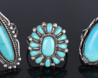 Southwest turquoise jewelry - rings