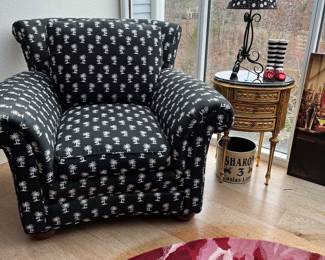 Custom upholstered comfy chair
$450