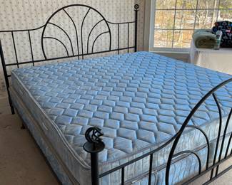 King Iron bed frame 
$200
Mattress set $100