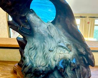Wolf Statue by Ken Payne