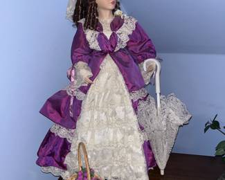vintage court of dolls vanessa in purple dress