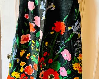 Vintage lined linen sundress