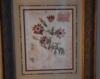 Floral Ornate Framed Picture