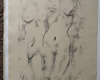 Charles Umlauf (Tex., Mich., Italy 1911 - 1994), signed and numbered 23/ 50 lithograph, unframed  Measures approx. 15 x 20 $550.