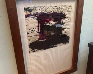 Original Michael Tracy (b.1943 active, living in Texas) under glass $500