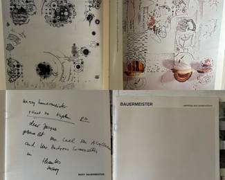 Mary Hilder Ruth Bauermeister (NY, Germany 1934 - 2023) lot includes signed note in program.