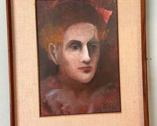 William "Bill" Hoey (Texas, 1930 - 1994) "Face" 10" x 14", oil on board. $1200.