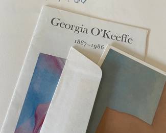Georgia O'Keeffe (WI, Santa Fe, NM, 1887 - 1986) , signed art program lot $1000. )(pt 1 of 2)