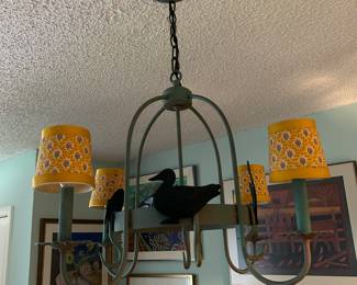 Farmhouse  chandelier pot rack  wrought iron 31" drop from ceiling o bottom $175. )Buyer needs to have a qualified person remove.) 