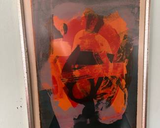 John Grillo (Mass., 1917- 2014) , 1967 lithograph 20/20 from the portfolio "Illuminations of Time and Space VII" measures 22 1/2" x 16 1/2"  $550.