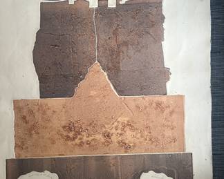 "Apart from it All, Neither Here nor There , But Still Going '72"  pencil signed, dated and titled Lee Reynolds monoprintunframed 42 x 30" $325