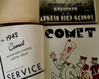 Austin High School and U.T. Cactus yearbooks