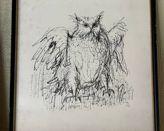 Everett Spruce, owl print.