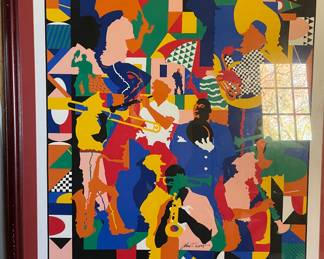 1993 New Orleans Jazz Festival Poster in frame