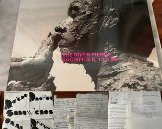 Michael Tracy (b.1943 active, living in Texas) Signed Program Lot : "The RIVER PIERCE SACRIFICE" $125.00 (1 of 2 photos)