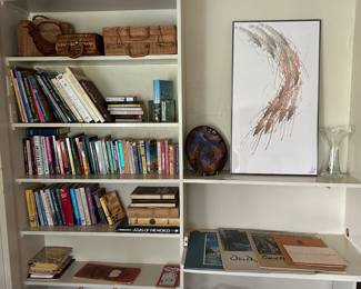 Original watercolor on silk "A Schooling of Shrimp" by Poon Tai To (b. 1946 China, Claremont. Ca. ) $225.