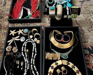 Vintage designer/ costume jewelry collection