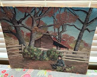 Lael Seagert original oil on board, very old.